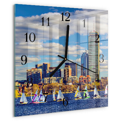 Orologio quadrato barche a vela