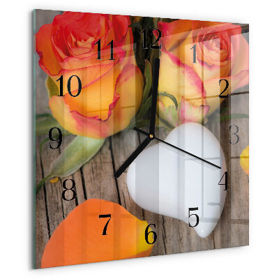 Orologio quadrato Cuore
