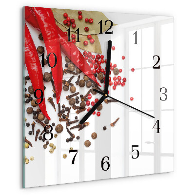 Orologio quadrato Pepe rosso