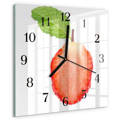 Orologio quadrato Fragola