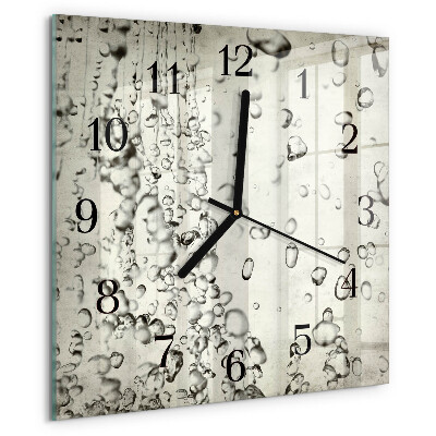 Orologio quadrato Gocce