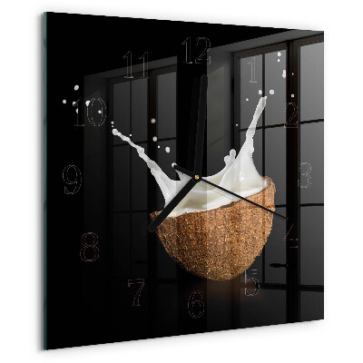 Orologio quadrato Noce di cocco