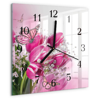 Orologio quadrato Farfalla