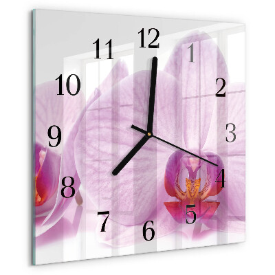 Orologio quadrato Orchidea