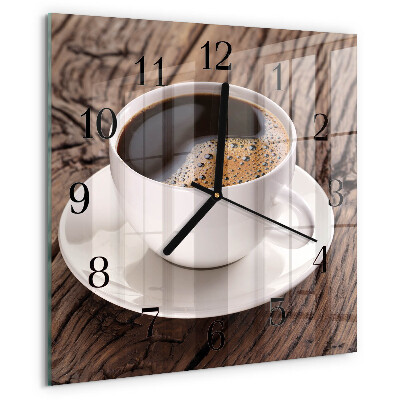 Orologio quadrato Caffè
