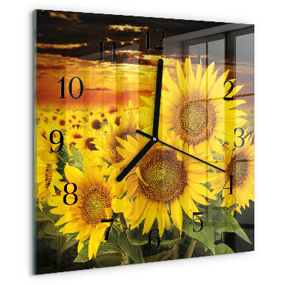 Orologio quadrato Girasoli