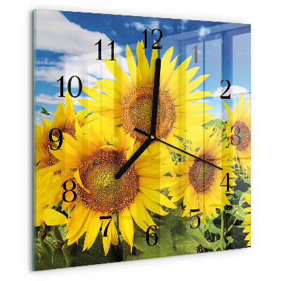 Orologio quadrato Girasoli