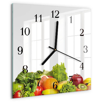 Orologio quadrato Verdure