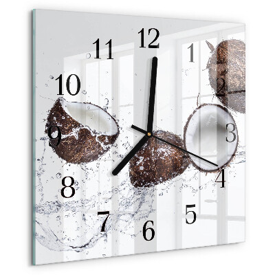 Orologio quadrato Noci di cocco