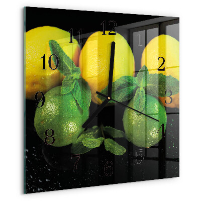 Orologio quadrato limoni
