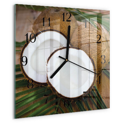 Orologio quadrato Noci di cocco