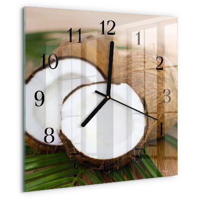 Orologio quadrato Noci di cocco