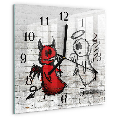 Orologio quadrato Angelo Diavolo