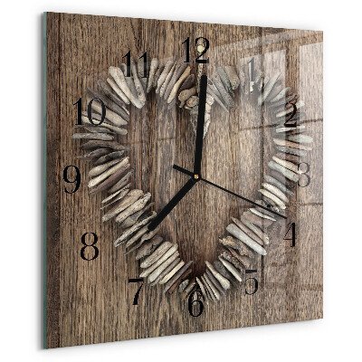 Orologio quadrato Cuore