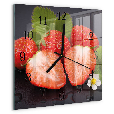Orologio quadrato Fragole