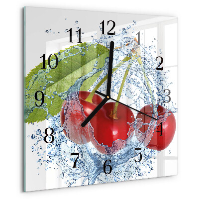 Orologio quadrato Ciliegie