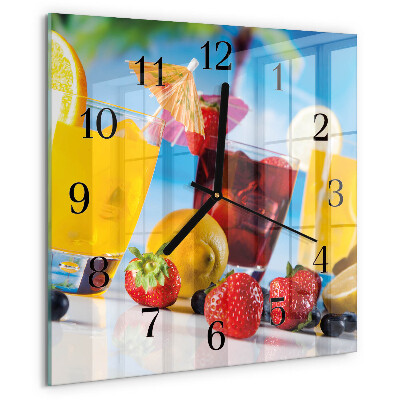 Orologio quadrato Cocktail