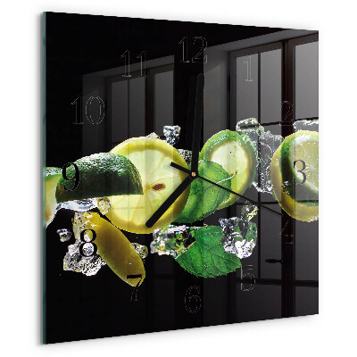 Orologio quadrato Limone e lime