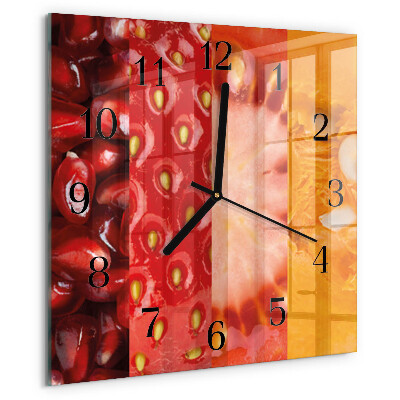 Orologio quadrato Frutta