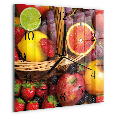 Orologio quadrato Frutta