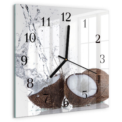 Orologio quadrato Noci di cocco