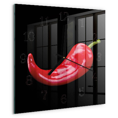 Orologio quadrato peperoncini
