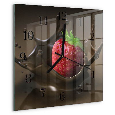 Orologio quadrato Cioccolato