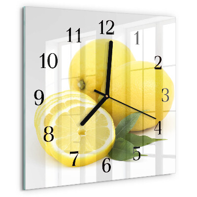 Orologio quadrato limoni