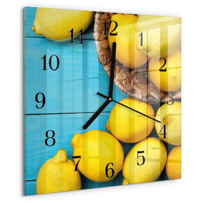 Orologio quadrato limoni