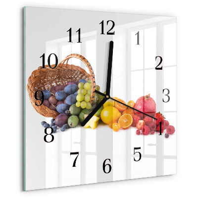 Orologio quadrato Frutta