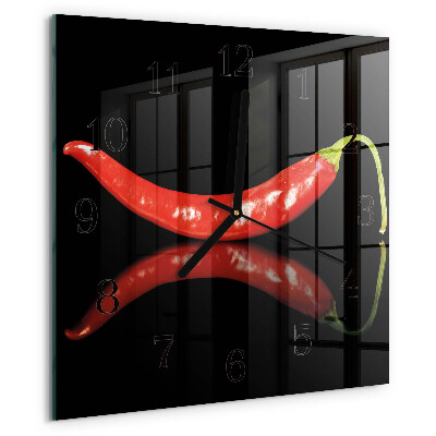 Orologio quadrato peperoncini