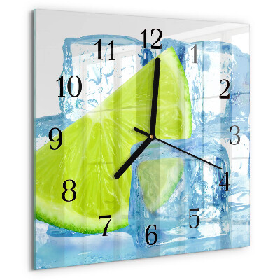 Orologio quadrato Ghiaccio al lime