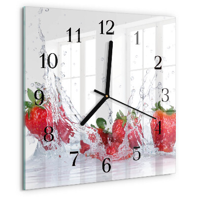 Orologio quadrato Fragola