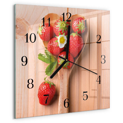 Orologio quadrato Fragola