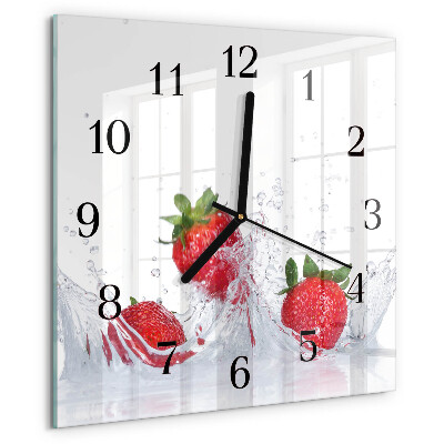 Orologio quadrato Fragola