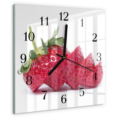 Orologio quadrato Fragola
