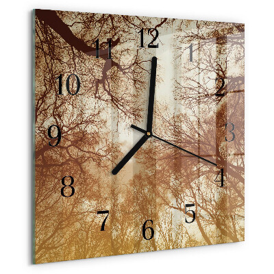 Orologio quadrato Chiome degli alberi