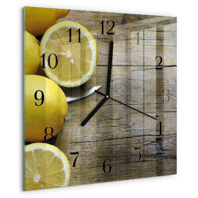 Orologio quadrato limoni succosi