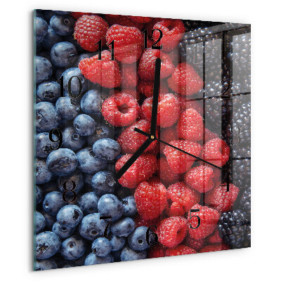 Orologio quadrato Frutti di bosco