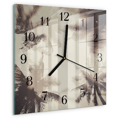 Orologio quadrato Palme