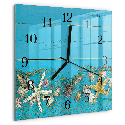 Orologio quadrato Tesori del mare