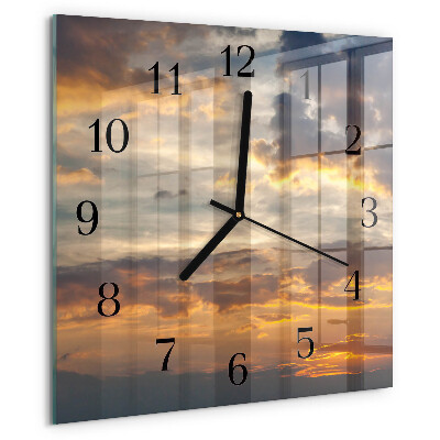 Orologio quadrato Tramonto