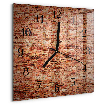 Orologio quadrato Muro di mattoni