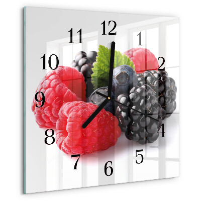 Orologio quadrato Frutti di bosco