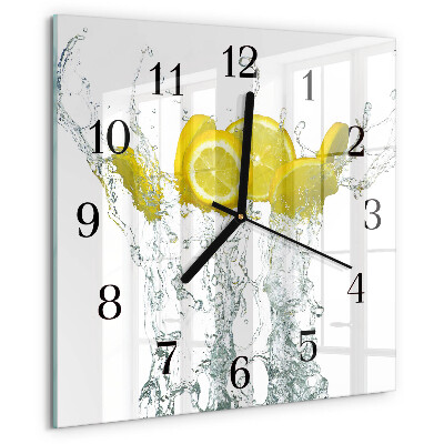 Orologio quadrato Acqua con limone