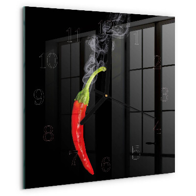 Orologio quadrato peperoncino