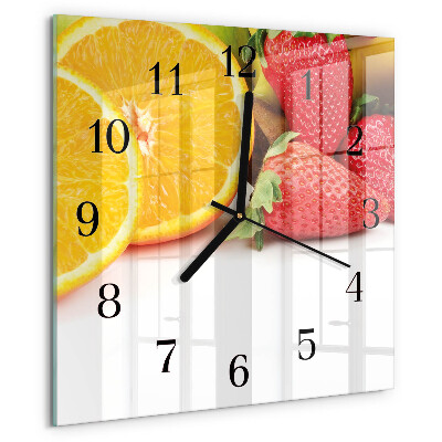 Orologio quadrato Frutta