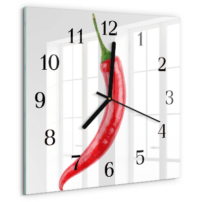 Orologio quadrato peperoncino