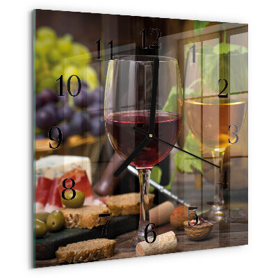 Orologio quadrato Bicchiere da vino