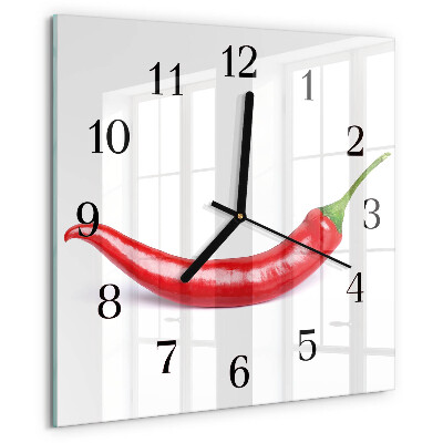 Orologio quadrato peperoncino